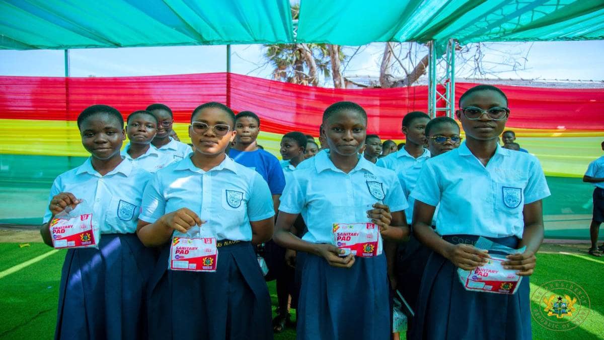 Mahama launches free sanitary pads programme for JHS, SHS girls